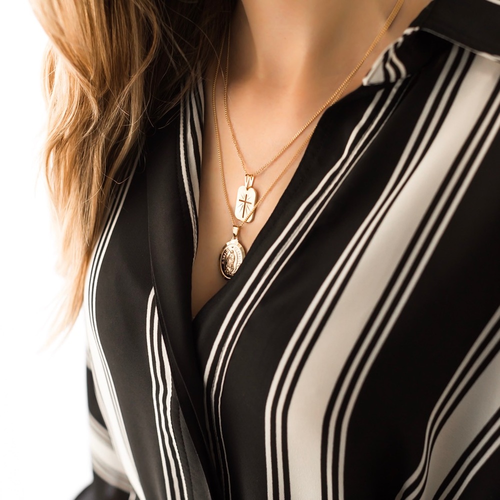 Gold Cross Necklace - Picture 6 of 9